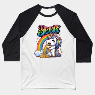 Unicorn Drink Baseball T-Shirt